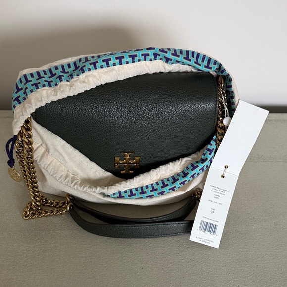 Tory Burch Kira Pebbled Small in Poblano (green) - Picture 5 of 6